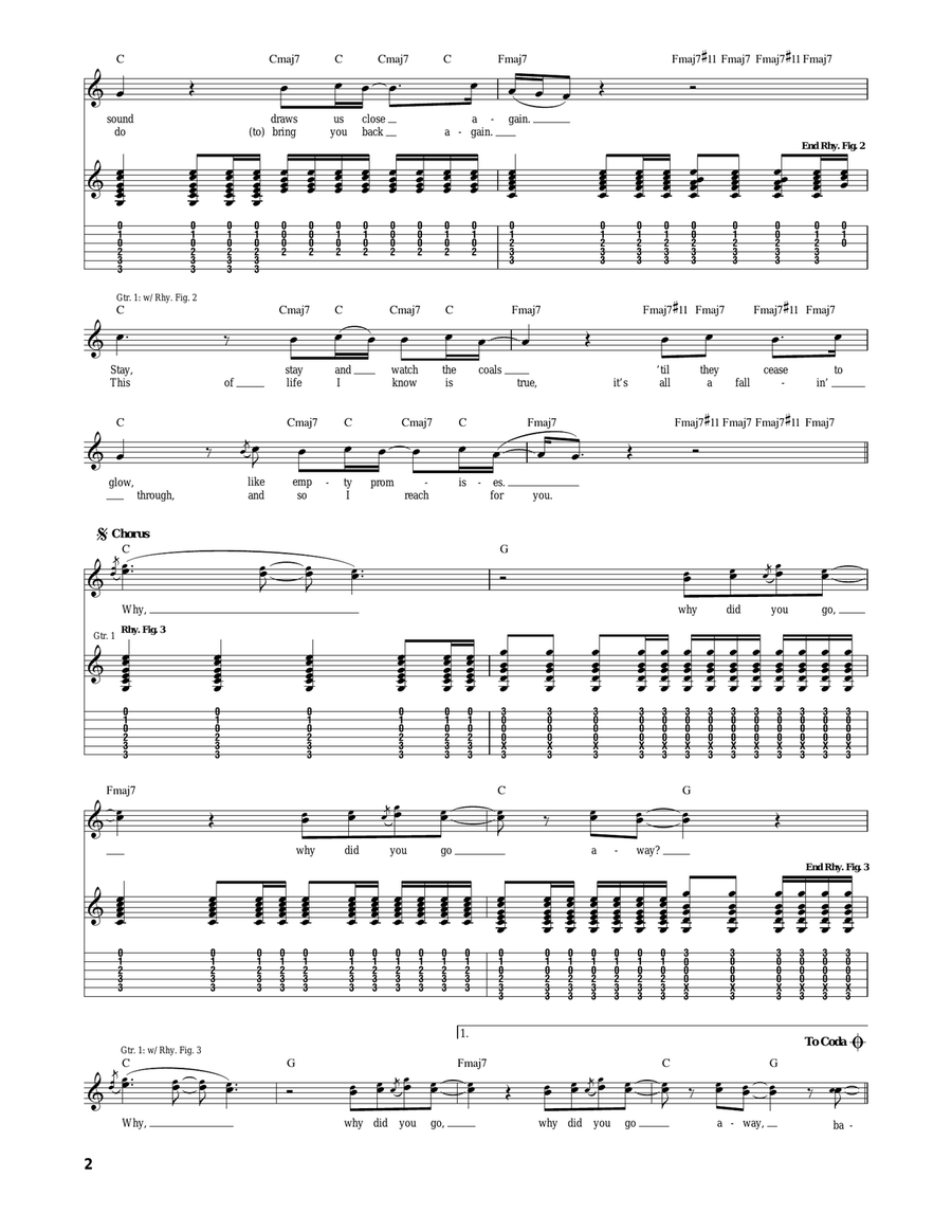 A Falling Through Acoustic Guitar scores gallery preview page 2