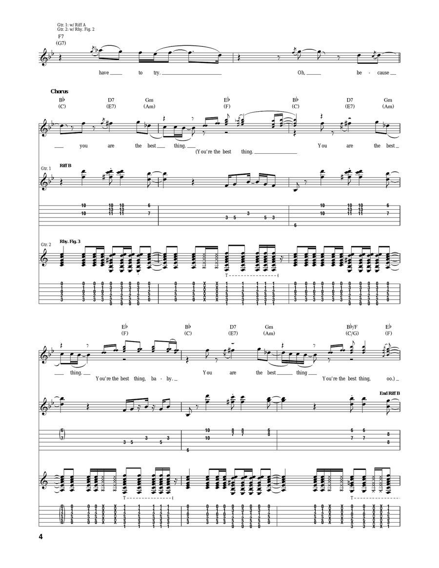 You Are The Best Thing You Are The Best Thing Acoustic Guitar scores gallery preview page 4