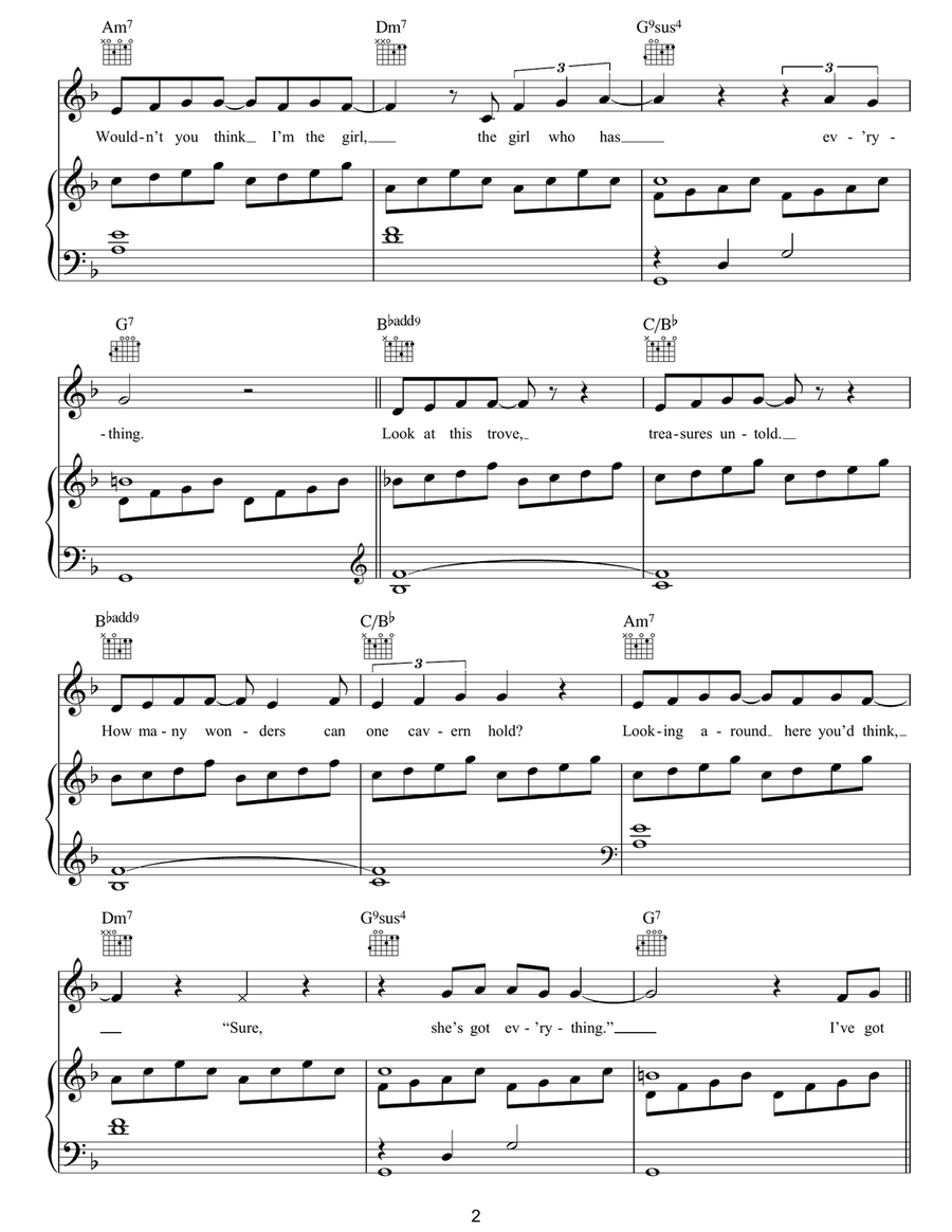 Part Of Your World (from The Little Mermaid) Guitar scores gallery preview page 2