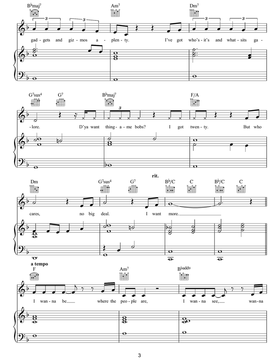 Part Of Your World (from The Little Mermaid) Guitar scores gallery preview page 3