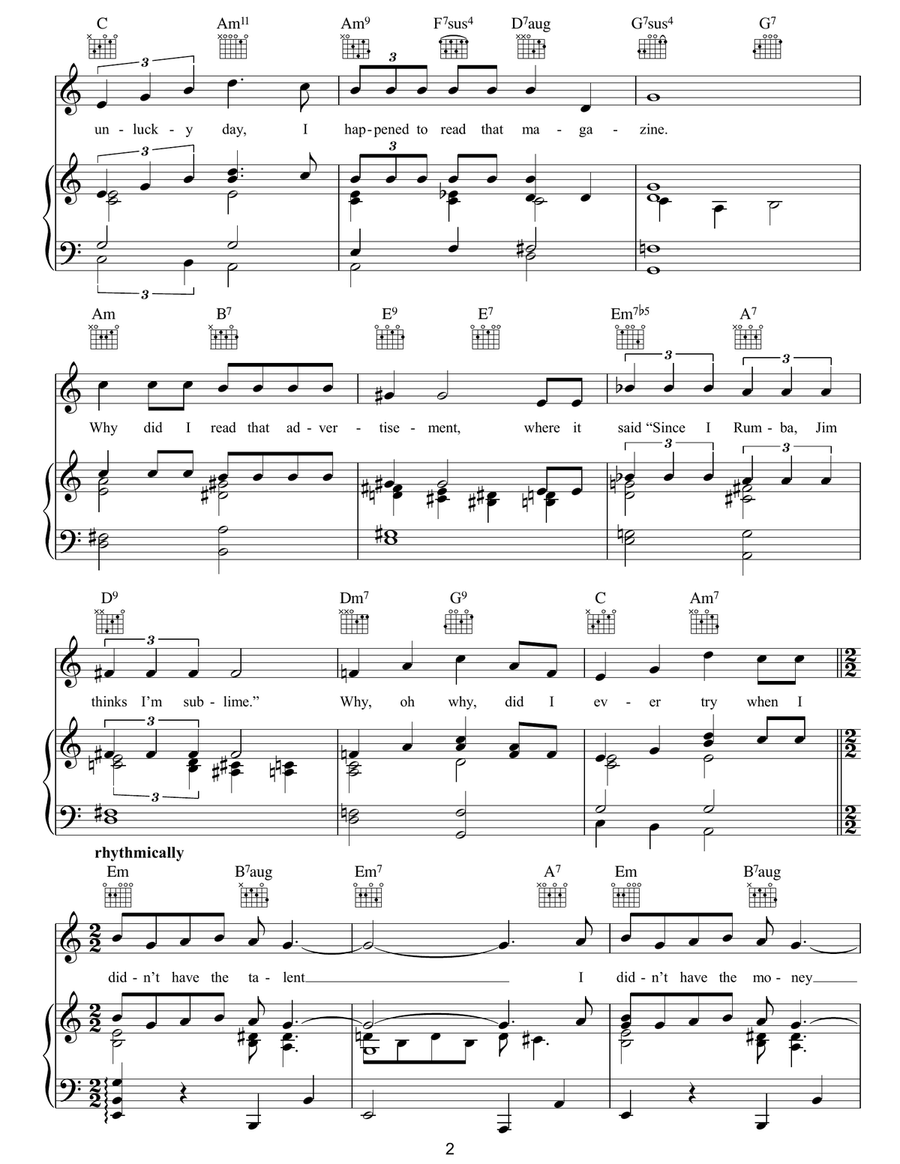 Arthur Murray Taught Me Dancing In A Hurry Guitar scores gallery preview page 2