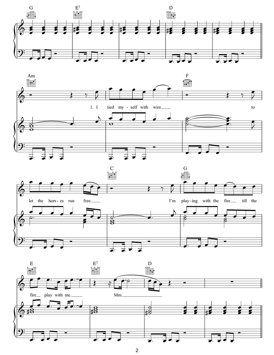 Moment Of Surrender Moment Of Surrender Piano, Vocal, Guitar scores gallery preview page 2