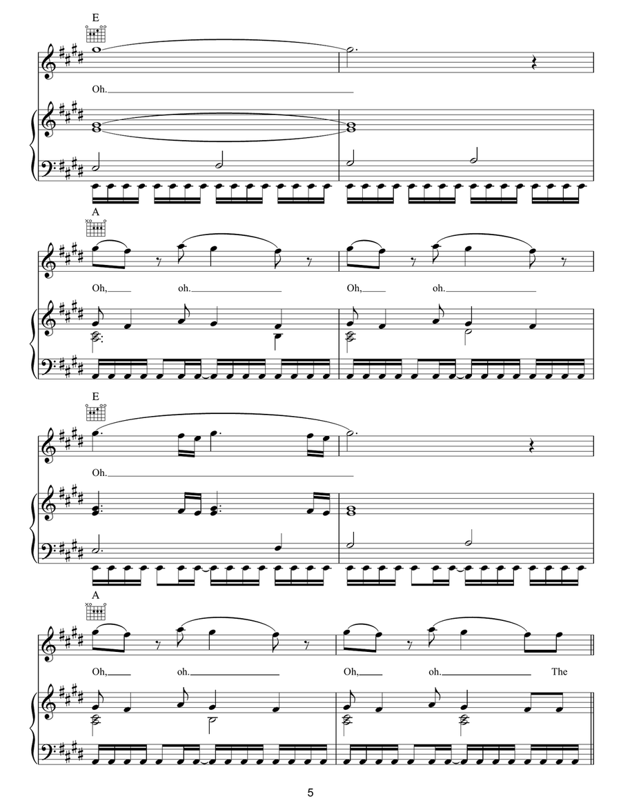 No Line On The Horizon No Line On The Horizon Piano, Vocal, Guitar scores gallery preview page 5