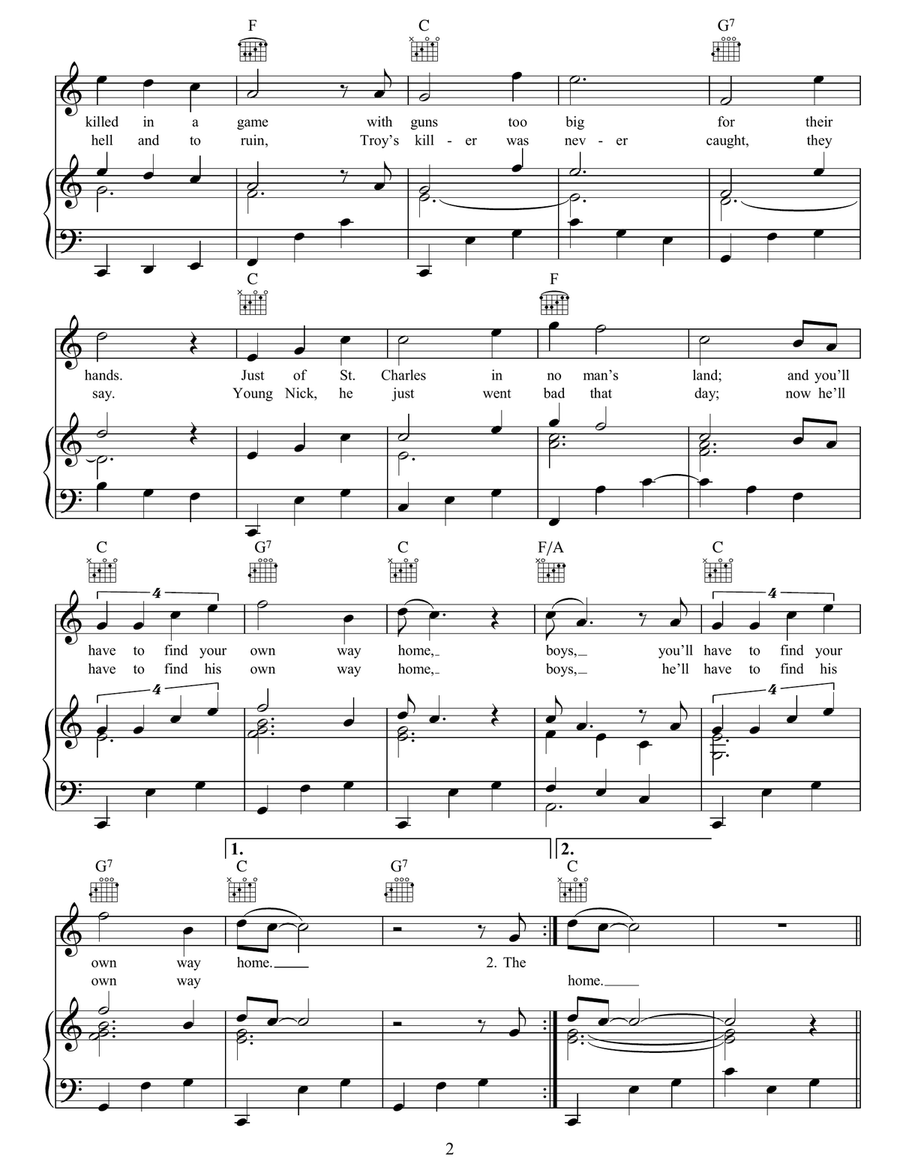 Fall Of Troy Fall Of Troy Piano, Vocal, Guitar scores gallery preview page 2