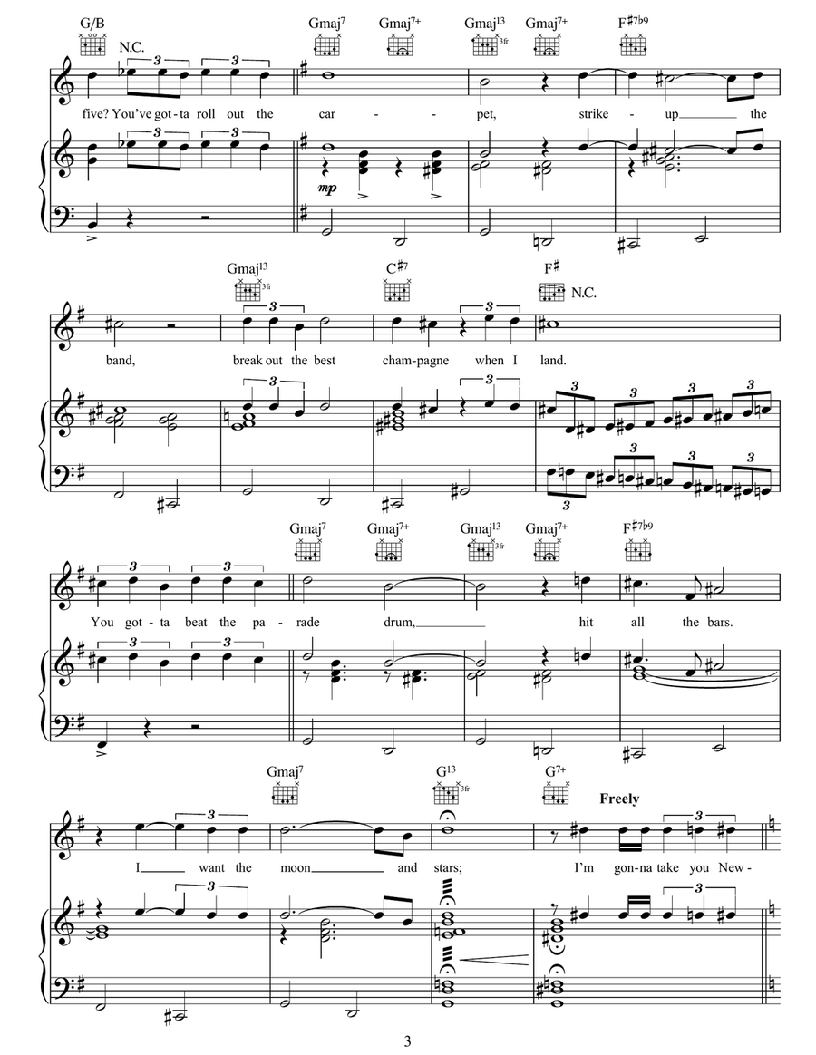 I'll Take New York I'll Take New York Piano, Vocal, Guitar scores gallery preview page 3