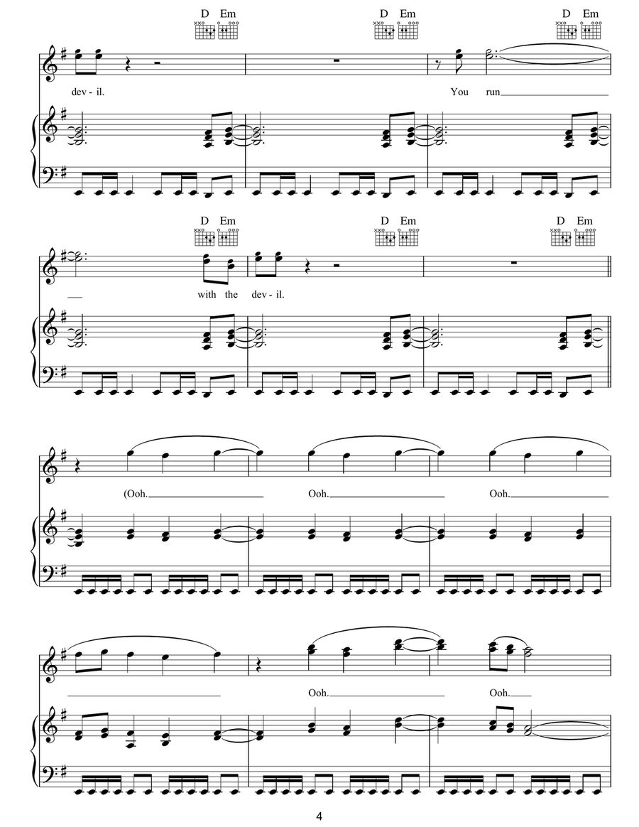 Your Protector Your Protector Piano, Vocal, Guitar scores gallery preview page 4