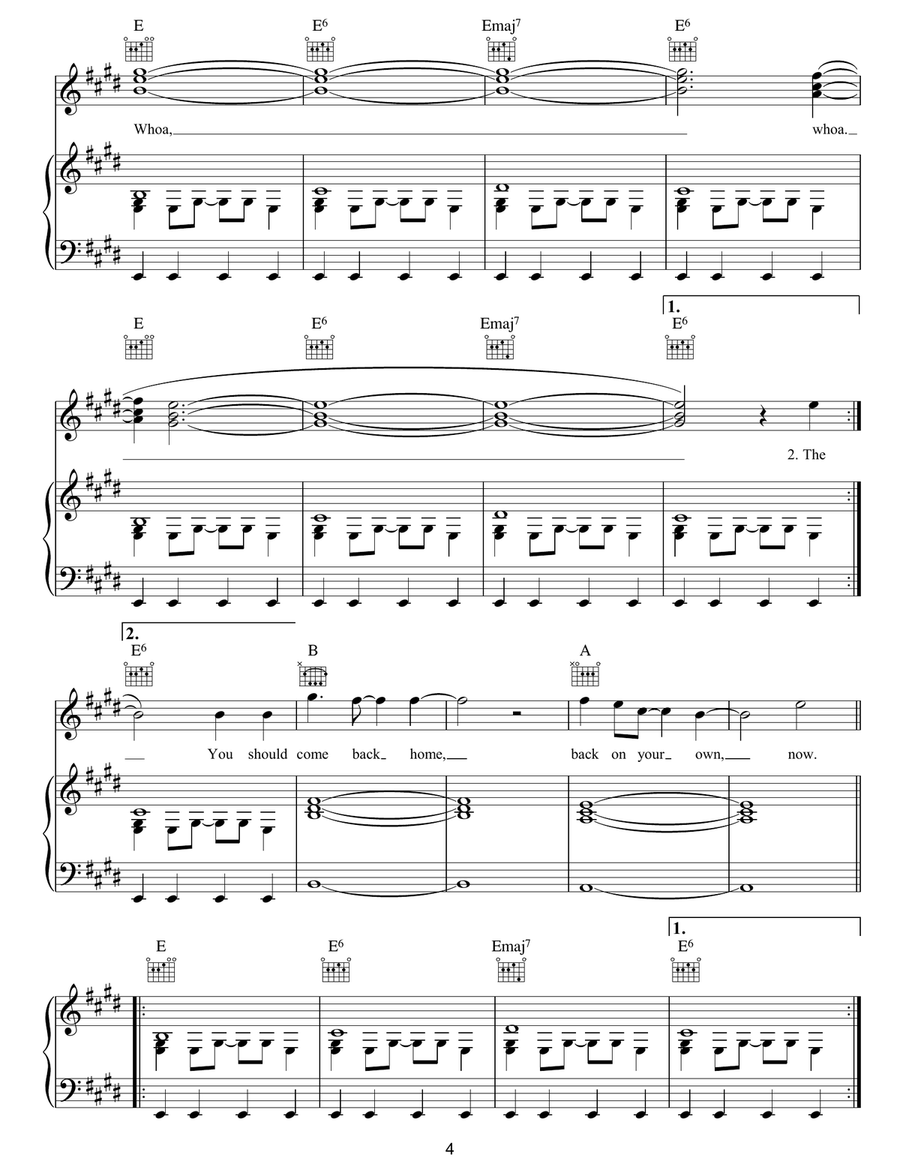 Ragged Wood Ragged Wood Piano, Vocal, Guitar scores gallery preview page 4