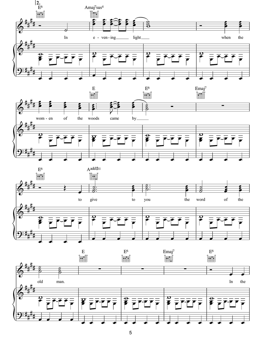 Ragged Wood Ragged Wood Piano, Vocal, Guitar scores gallery preview page 5