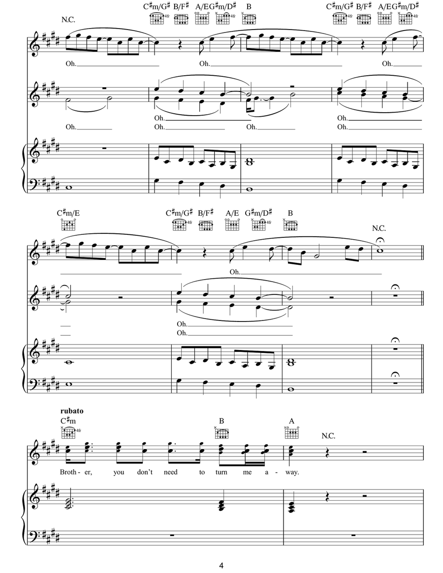 Mykonos Mykonos Piano, Vocal, Guitar scores gallery preview page 4