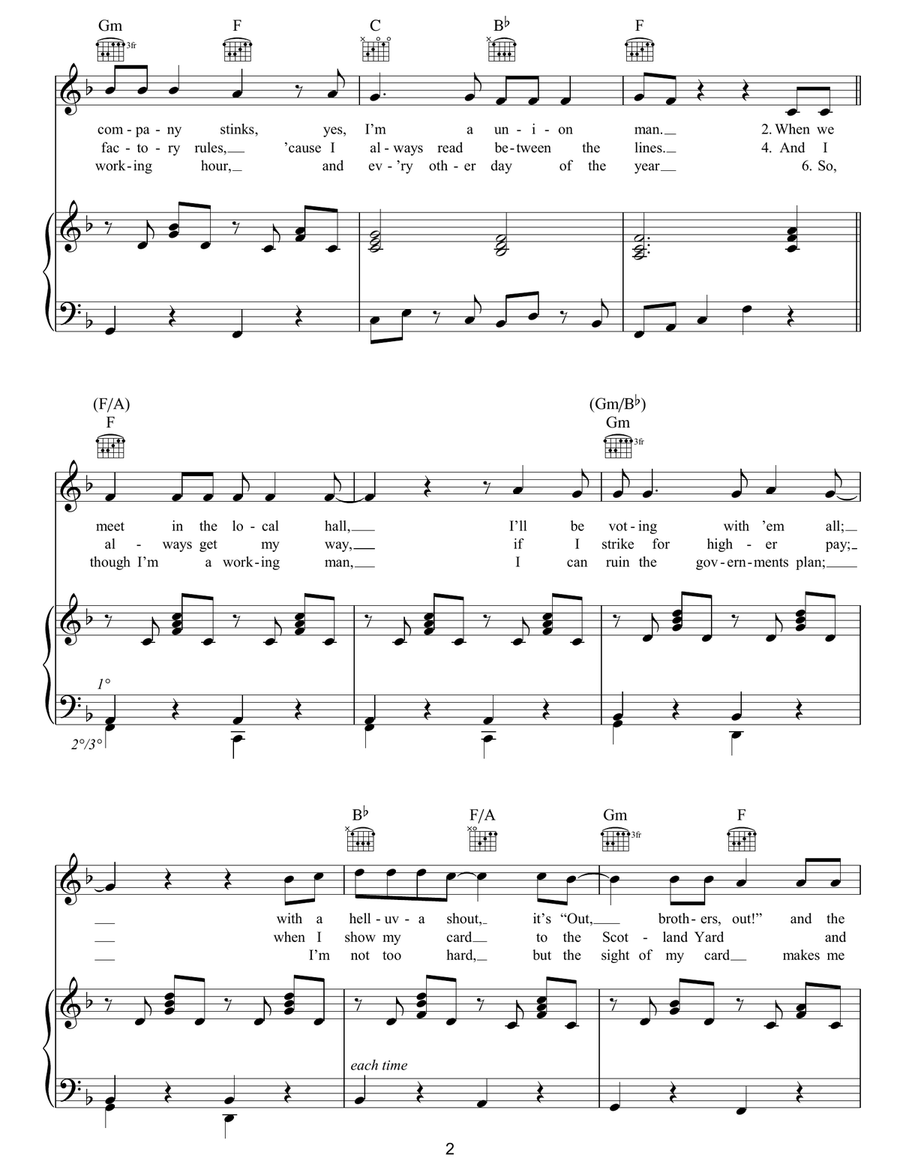 Part Of The Union Part Of The Union Acoustic Guitar scores gallery preview page 2