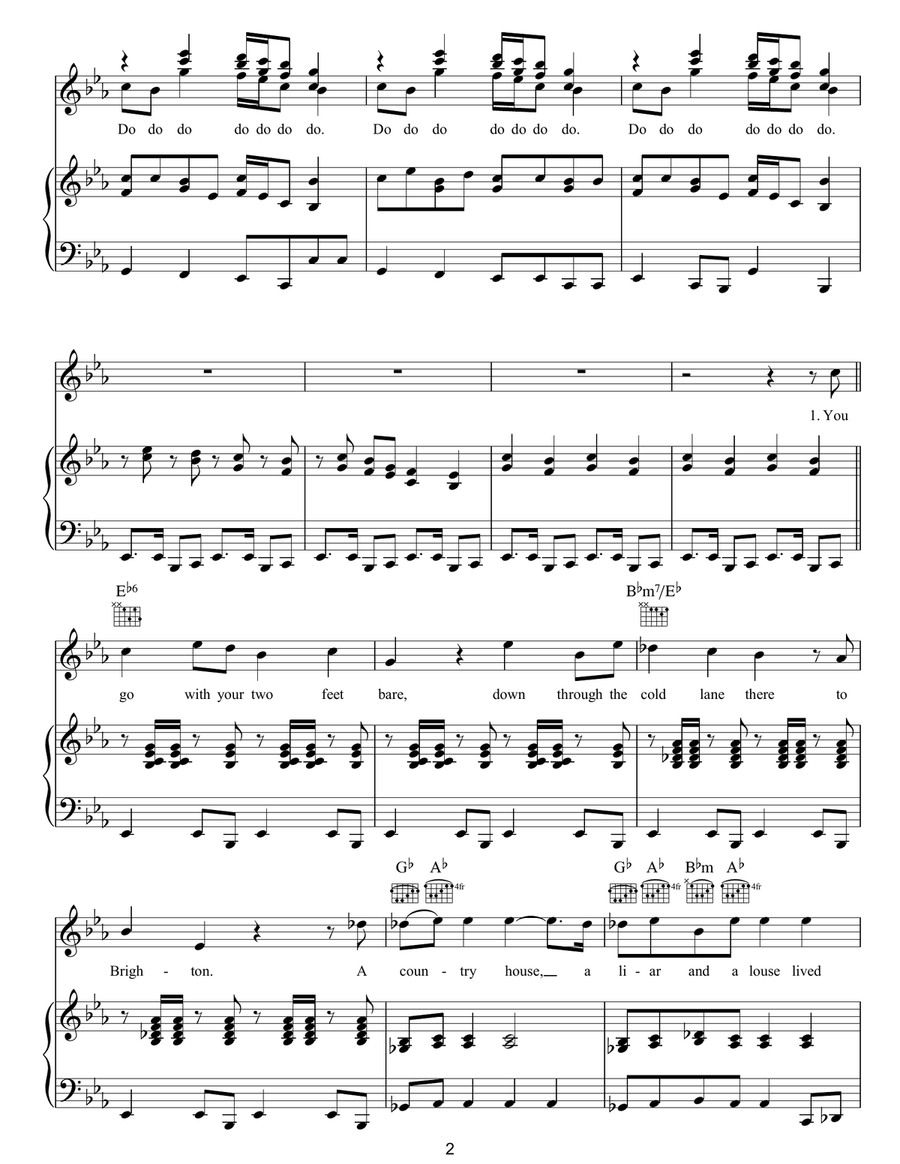 English House English House Piano, Vocal, Guitar scores gallery preview page 2