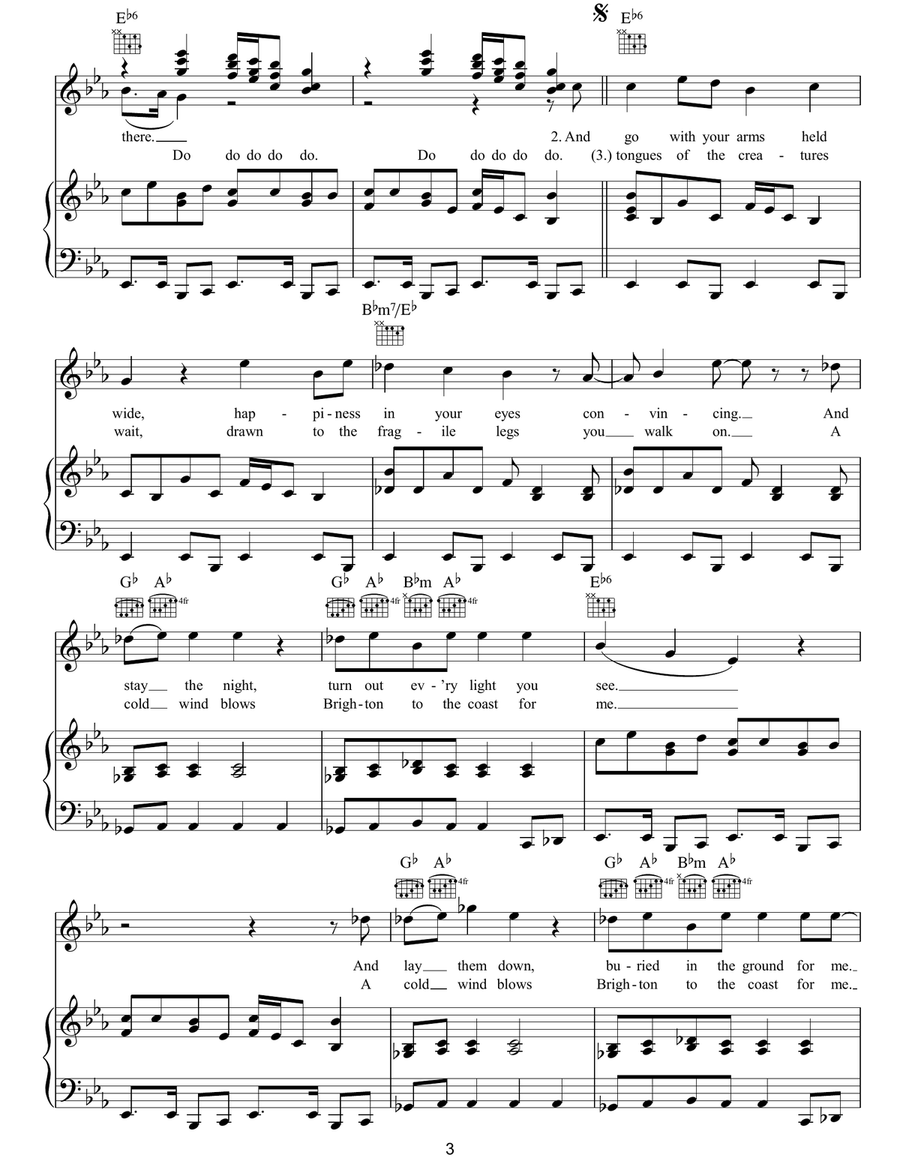 English House English House Piano, Vocal, Guitar scores gallery preview page 3