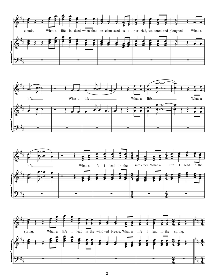 Sun Giant Sun Giant Piano, Vocal, Guitar scores gallery preview page 2