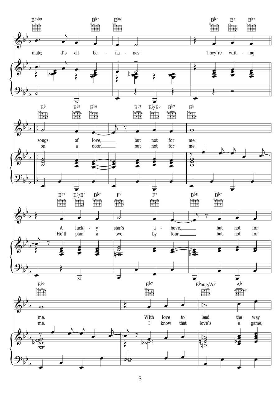 But Not For Me Guitar scores gallery preview page 3