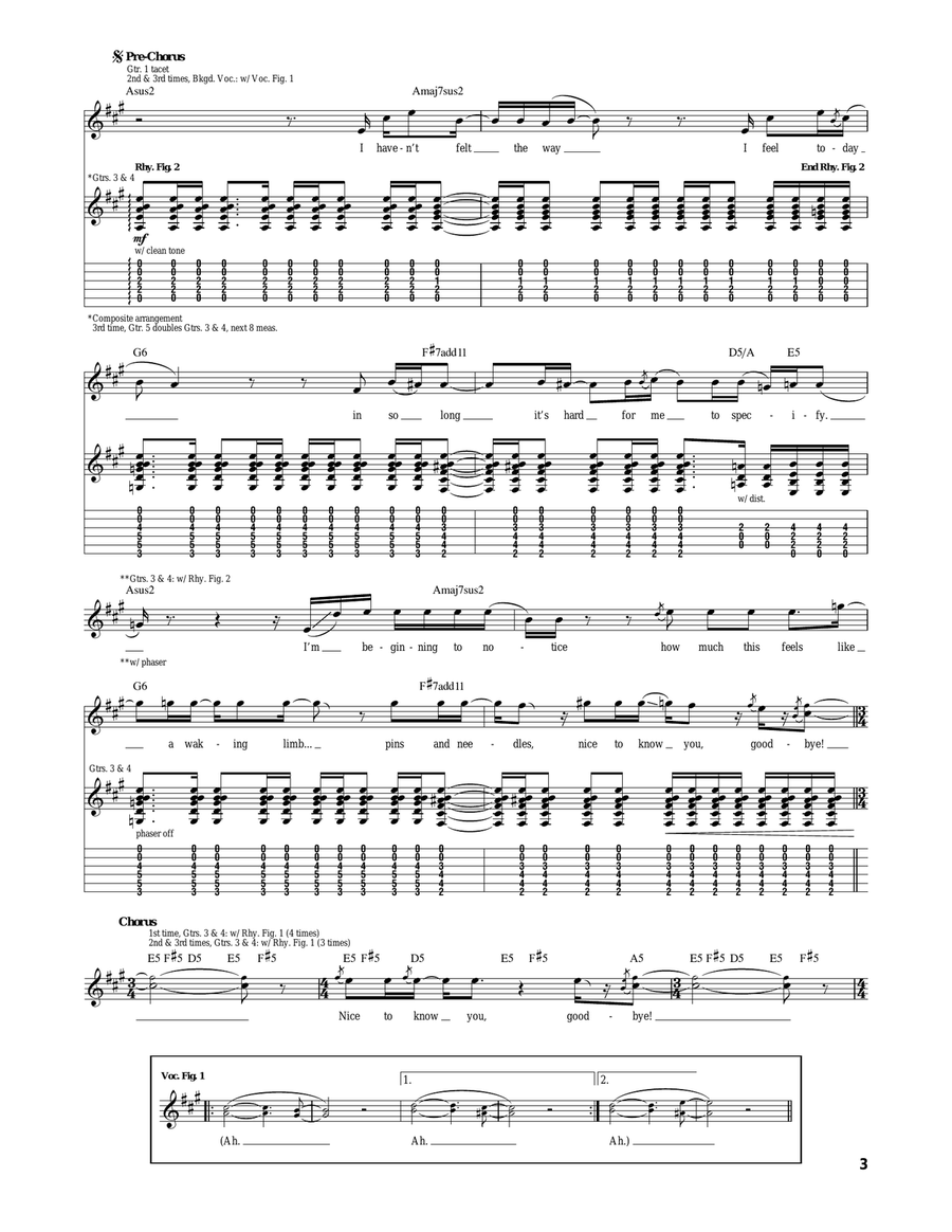 Nice To Know You Nice To Know You Acoustic Guitar scores gallery preview page 3
