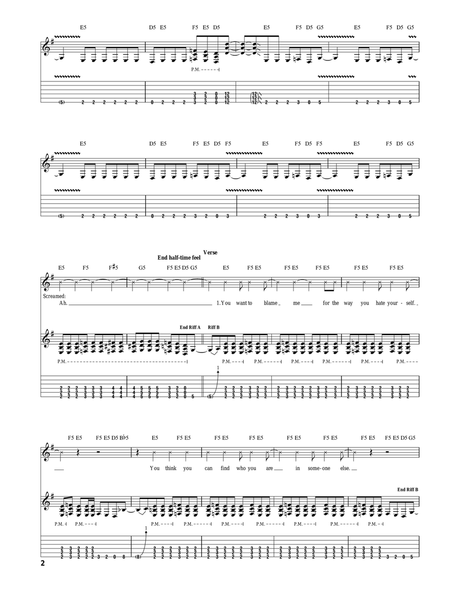 Set To Fail Set To Fail Acoustic Guitar scores gallery preview page 2