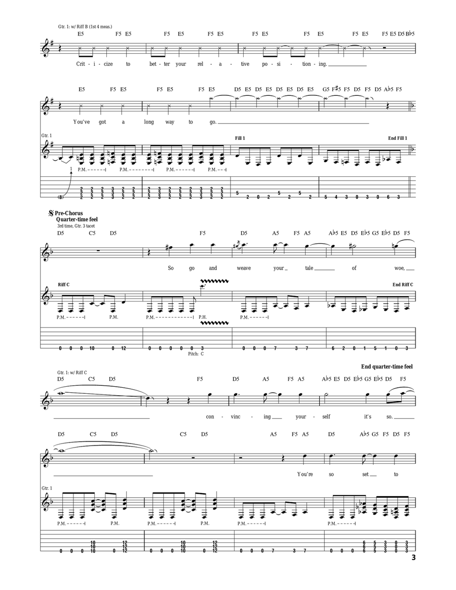 Set To Fail Set To Fail Acoustic Guitar scores gallery preview page 3