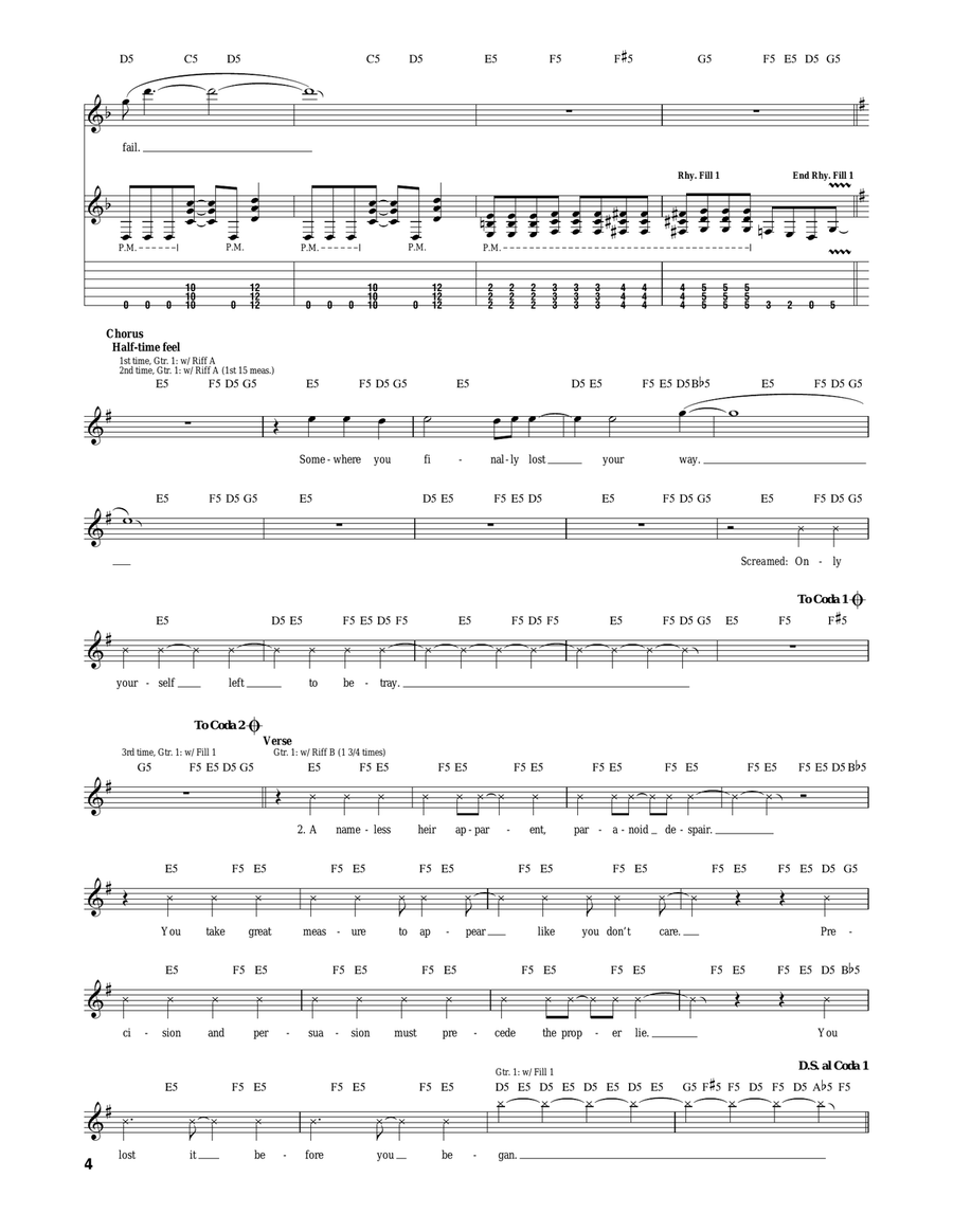 Set To Fail Set To Fail Acoustic Guitar scores gallery preview page 4