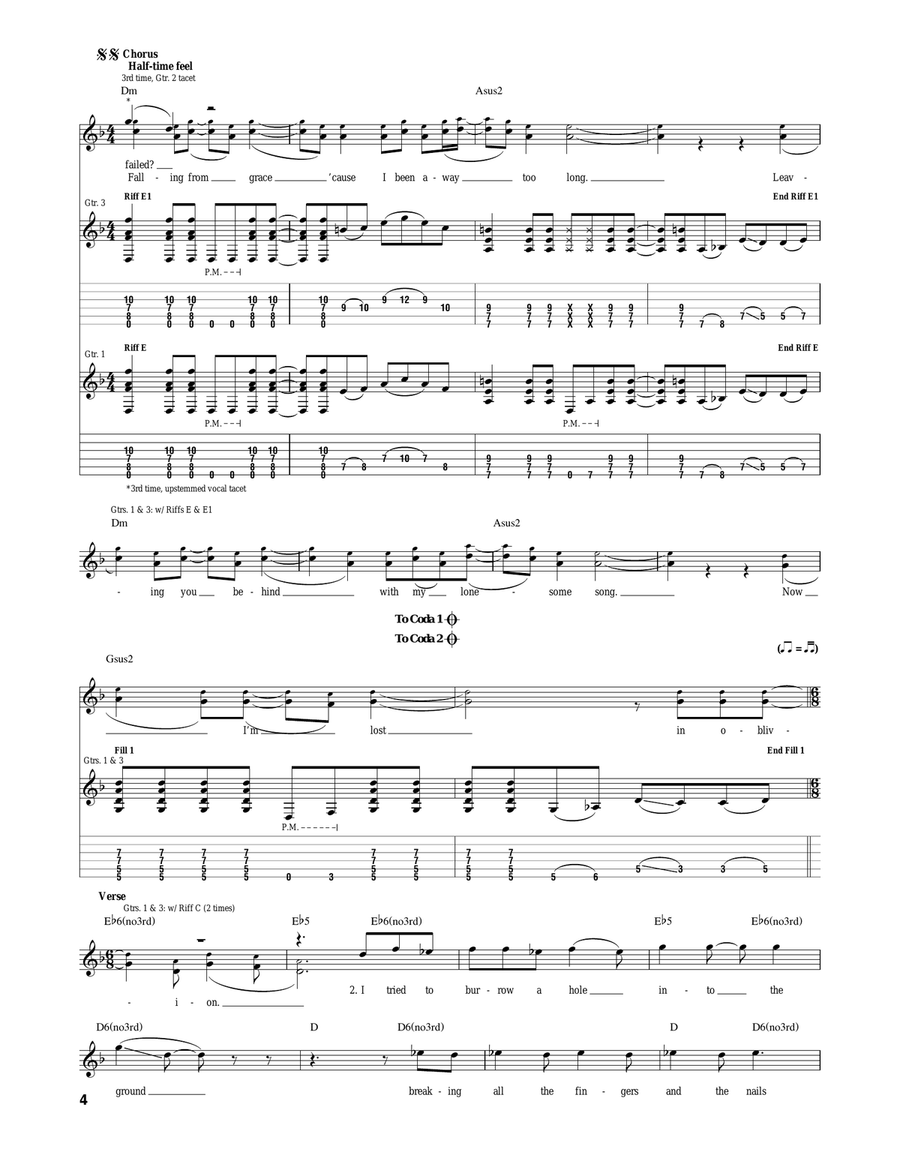 Oblivion Oblivion Acoustic Guitar scores gallery preview page 4