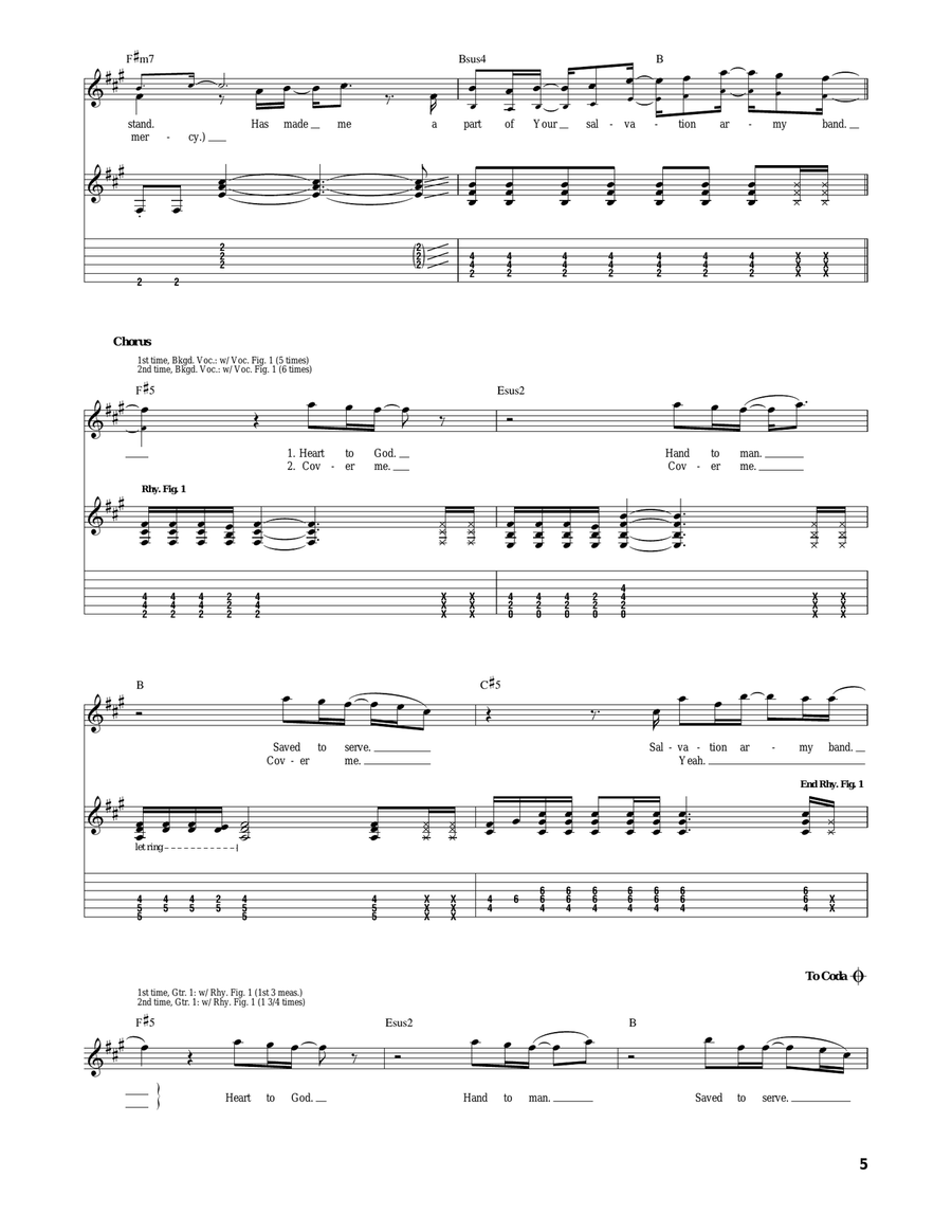 Salvation Army Band Salvation Army Band Acoustic Guitar scores gallery preview page 5