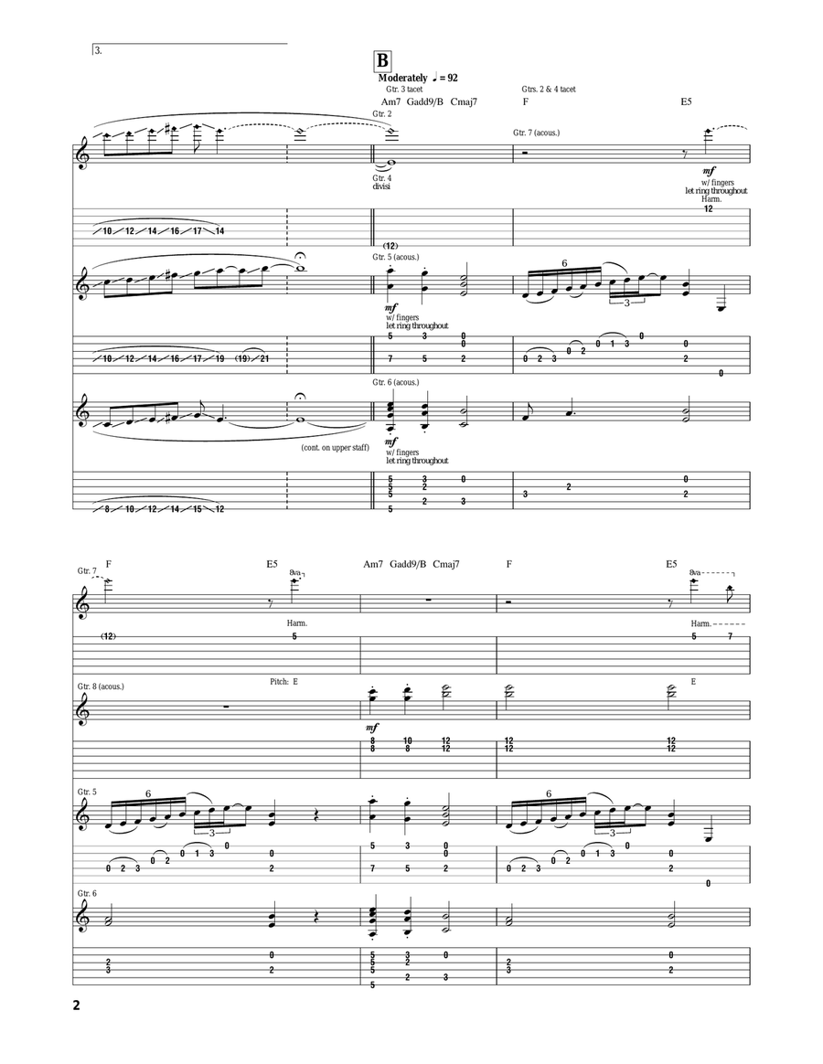 Pilgrim's Flight Pilgrim's Flight Acoustic Guitar scores gallery preview page 2