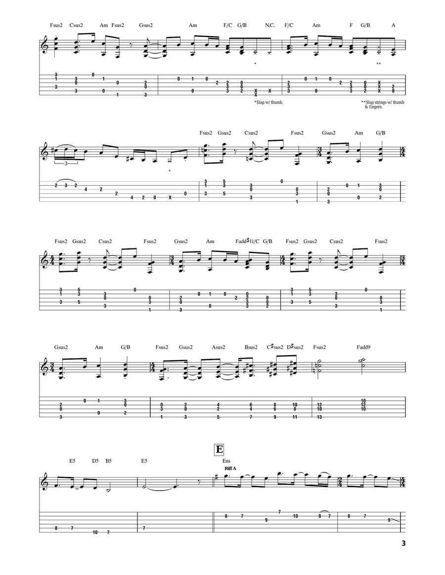 Metamorphosis Metamorphosis Acoustic Guitar scores gallery preview page 3