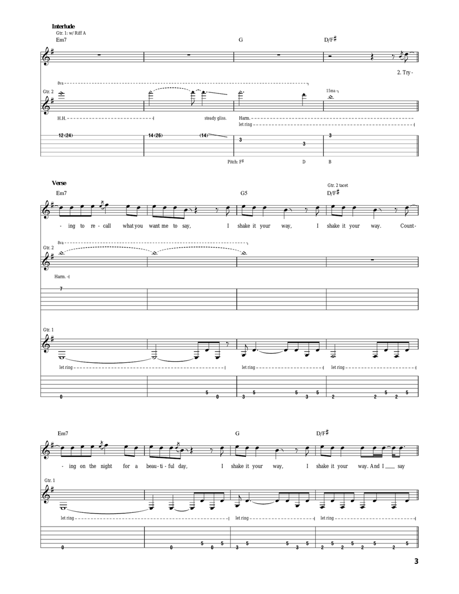 Be Somebody Be Somebody Acoustic Guitar scores gallery preview page 3