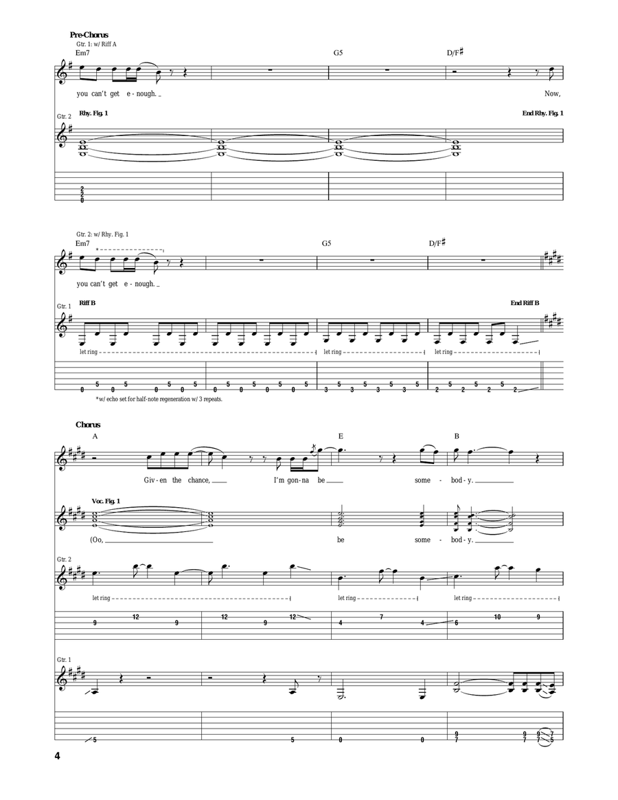 Be Somebody Be Somebody Acoustic Guitar scores gallery preview page 4