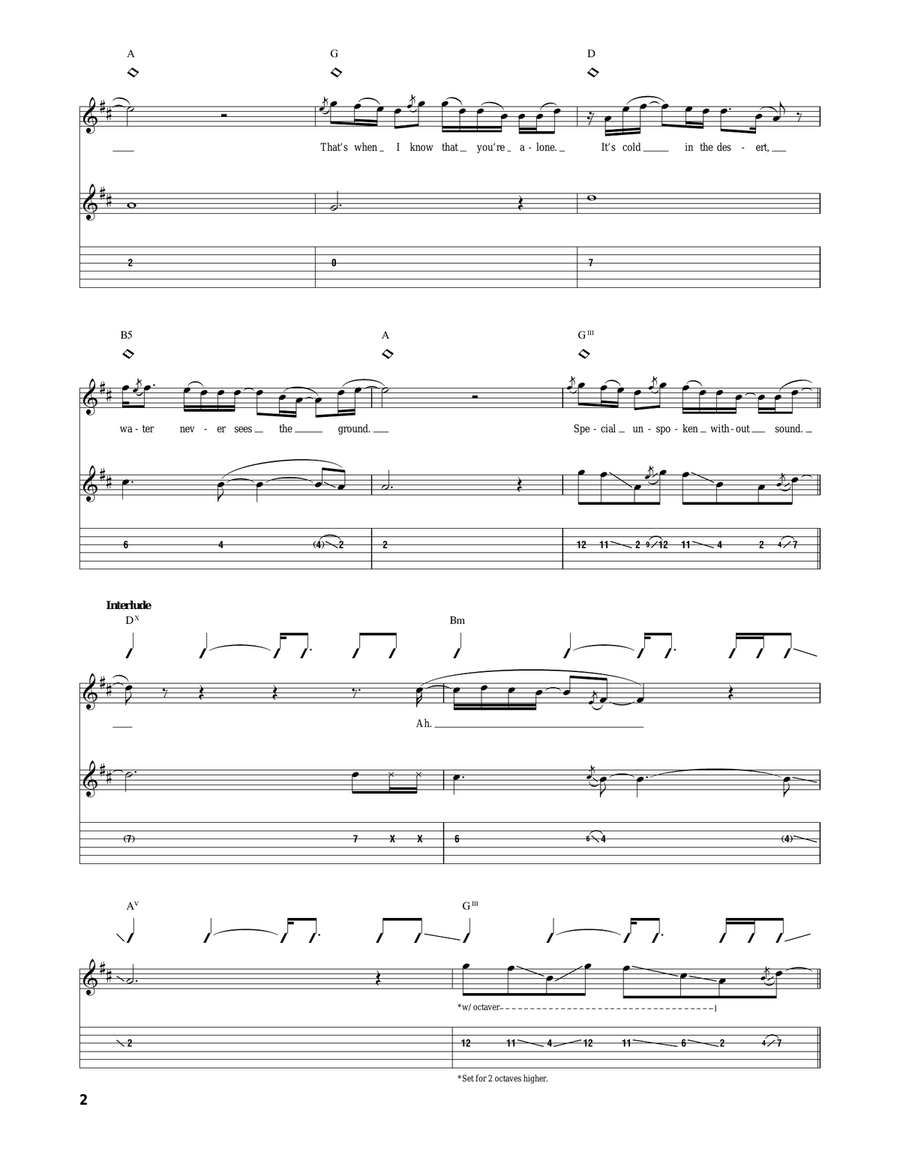 Cold Desert Cold Desert Acoustic Guitar scores gallery preview page 2