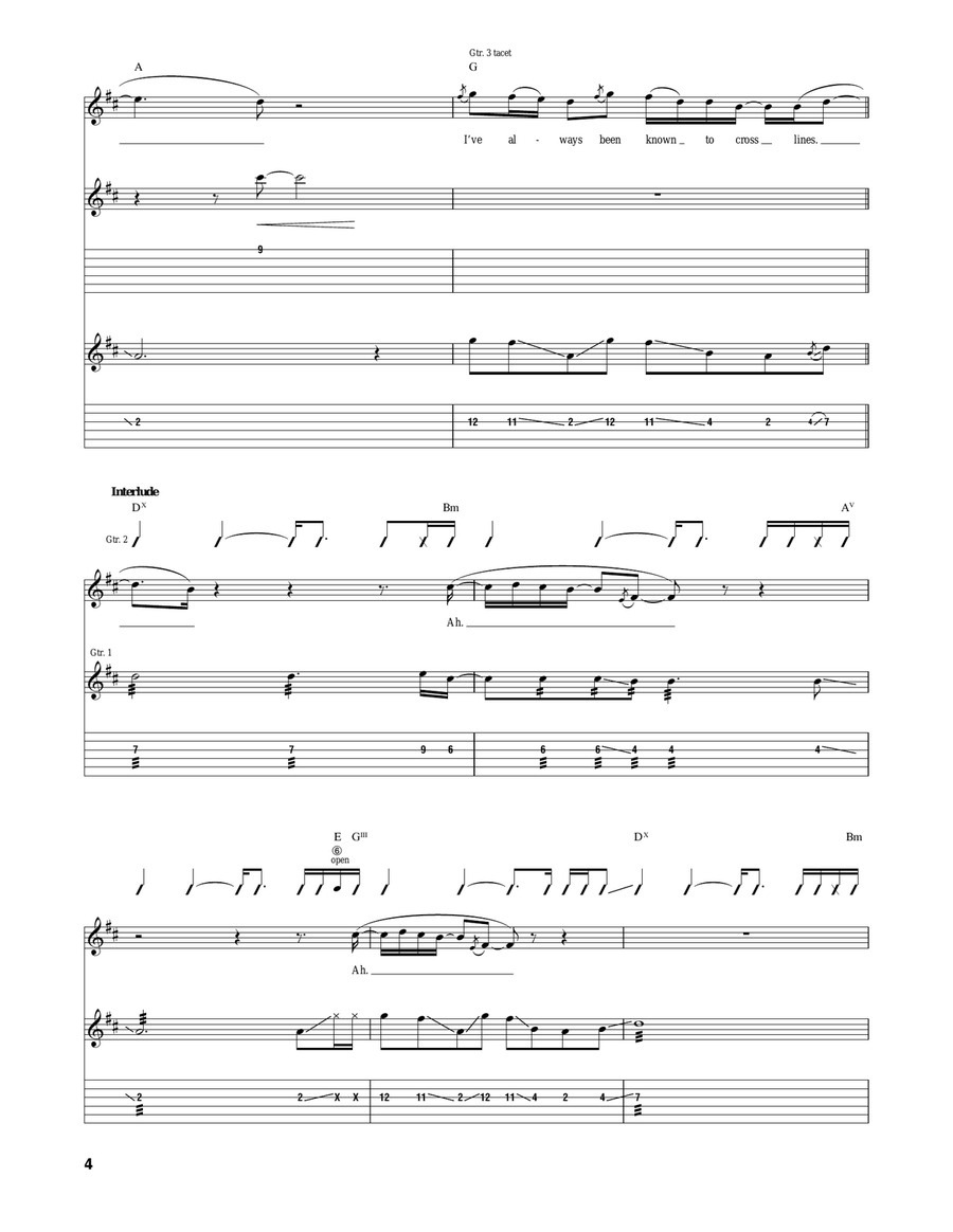 Cold Desert Cold Desert Acoustic Guitar scores gallery preview page 4