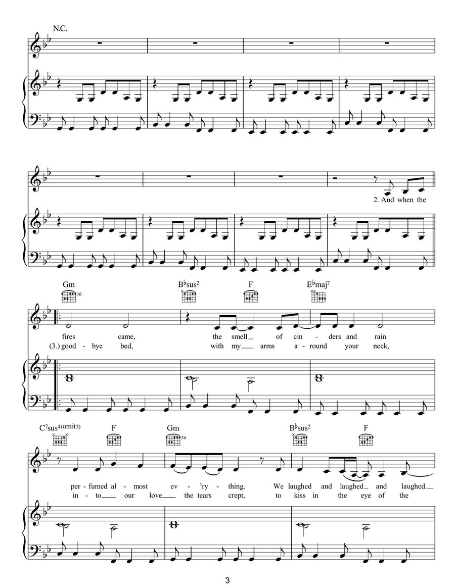 Daniel Daniel Piano, Vocal, Guitar scores gallery preview page 3