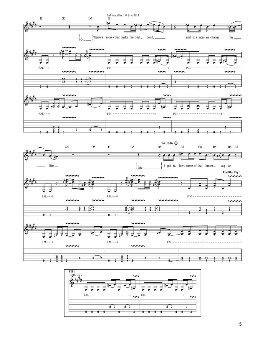 Brown Sugar Brown Sugar Acoustic Guitar scores gallery preview page 5