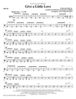 Give A Little Love (arr. Alan Billingsley) - Drums