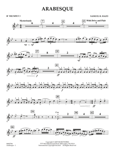 Arabesque - Bb Trumpet 3