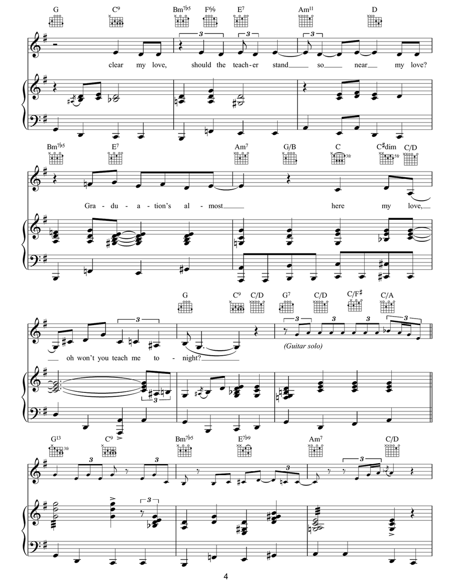 Teach Me Tonight Teach Me Tonight Guitar scores gallery preview page 4