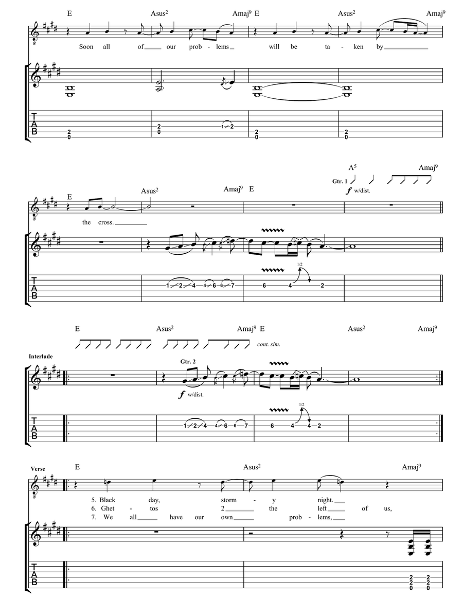 The Cross The Cross Acoustic Guitar scores gallery preview page 3