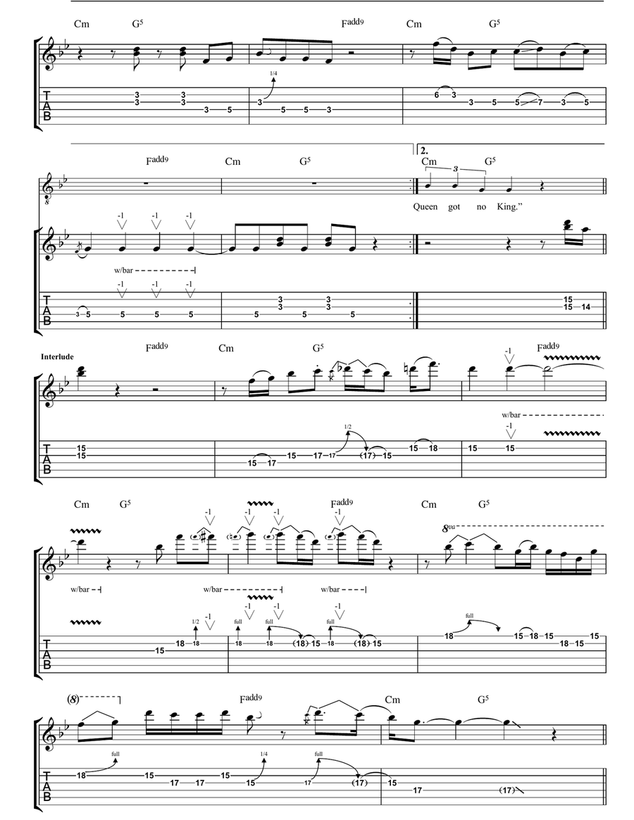 Fury Fury Acoustic Guitar scores gallery preview page 3