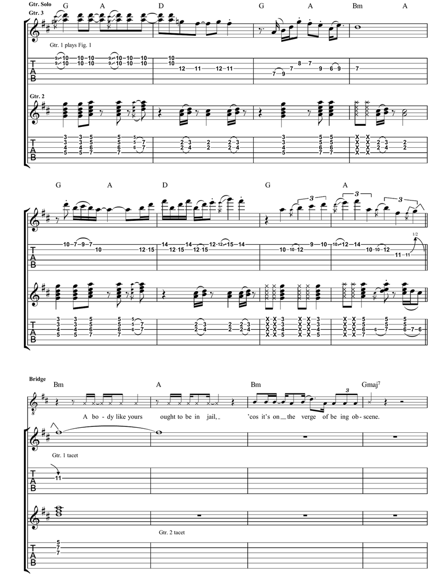 Little Red Corvette Little Red Corvette Acoustic Guitar scores gallery preview page 3