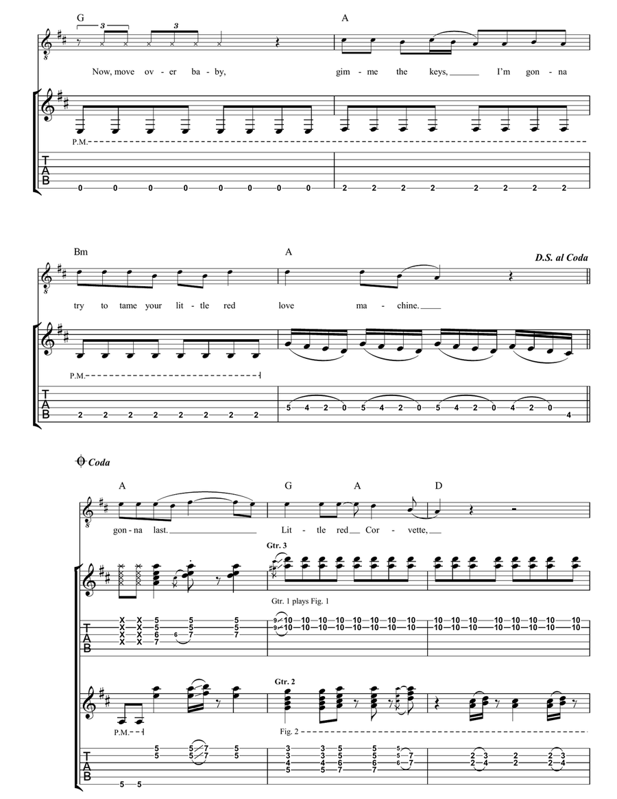 Little Red Corvette Little Red Corvette Acoustic Guitar scores gallery preview page 4