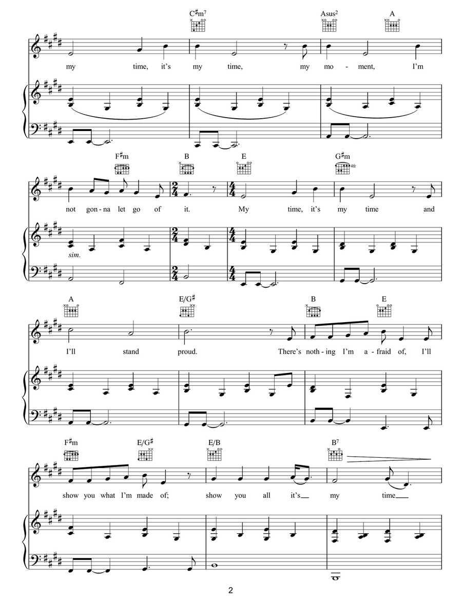 It's My Time It's My Time Acoustic Guitar scores gallery preview page 2