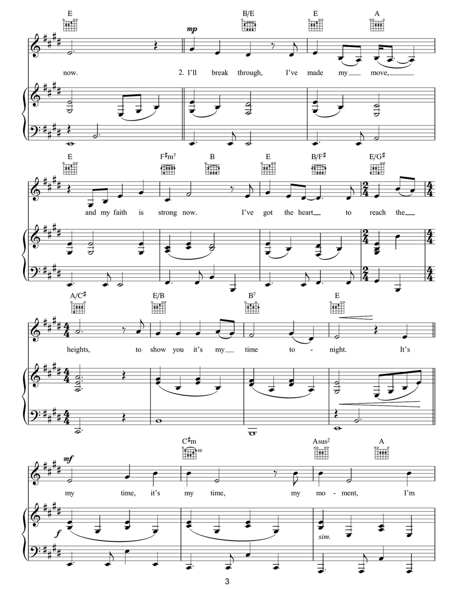 It's My Time It's My Time Acoustic Guitar scores gallery preview page 3