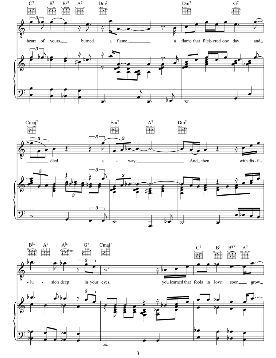 Sophisticated Lady Sophisticated Lady Piano, Vocal, Guitar scores gallery preview page 3