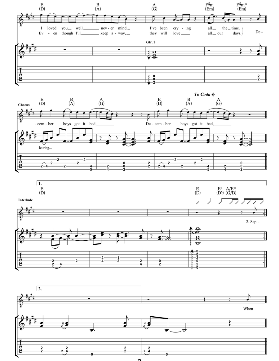 September Gurls September Gurls Acoustic Guitar scores gallery preview page 2