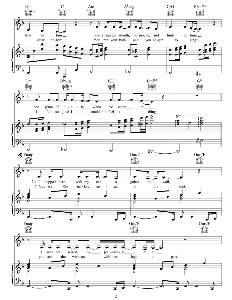 Paper-Thin Hotel Paper-Thin Hotel Piano, Vocal, Guitar scores gallery preview page 2