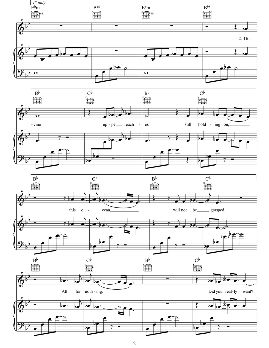 Mysterons Mysterons Piano, Vocal, Guitar scores gallery preview page 2