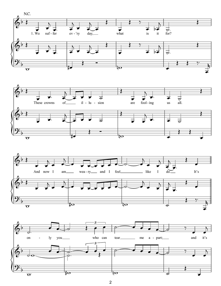 Only You Only You Voice scores gallery preview page 2