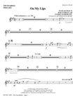 On My Lips - Tenor Sax (Trombone 2 sub.)