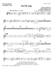 On My Lips - Bass Clarinet (Dbl Bass sub.)