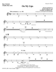 On My Lips - Bassoon (Cello sub.)