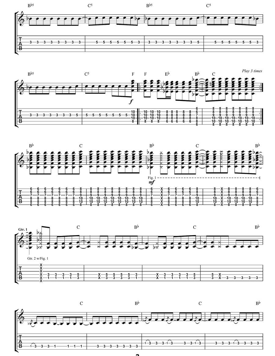 Dead Souls Dead Souls Guitar Tablature scores gallery preview page 2